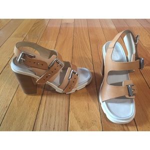 Rag & Bone Leather 2-tone Sand Baron Sandal - 7